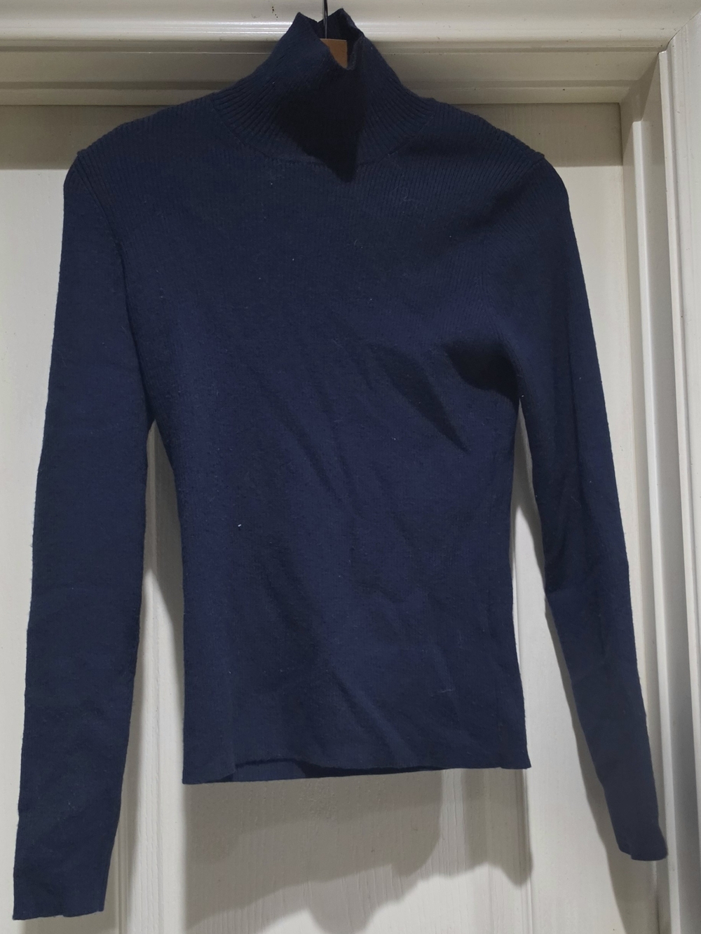 Tory Sport Women's Navy Turtleneck Sweater